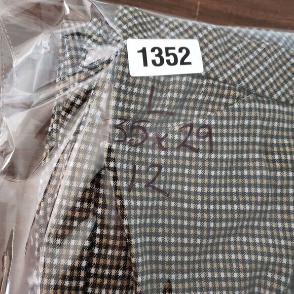 J Jill Ponte Pants Womens L Brown Houndstooth Slim Leg Stretch 35x29 Classiccore - Picture 9 of 9